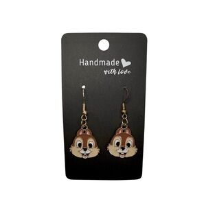 Handmade Disney Chip Chipmunk Character Earrings